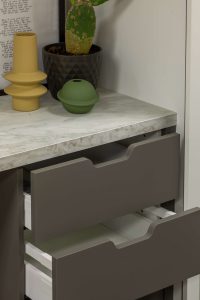 Sage-Doors-Acrymatte-Possum-grey-brown-matte-drawer-fronts-study-nook-Textaura-sophie