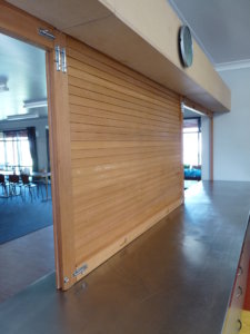 Cedar Servery Door with removable centre mullions