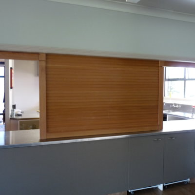 Cedar Servery Door with removable centre mullions
