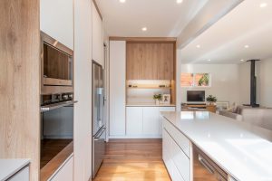 Kitchen-Vision Sage Doors Timbalook Matakana White Doors Kitchen with profile handles