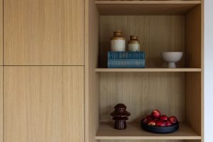 The-Kitchen-and-Cabinet-Co Sage Doors Timbalook Ruakaka Kitchen Shelves