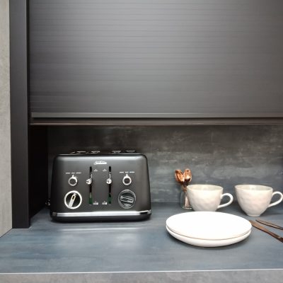 Showroom Roller Door | Lookcrete Chania, Acrymatte Eclipse