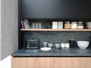 Showroom Roller Door | Lookcrete Chania, Timbalook Matakana, Acrymatte Eclipse