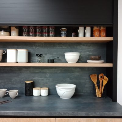 Showroom Roller Door | Lookcrete Chania, Timbalook Matakana, Acrymatte Eclipse