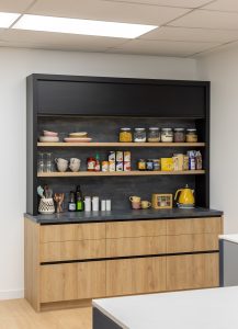 Large Pantry Roller Door - Acrymatte Eclipse with Lookcrete Loutro + Timbalook Matakana