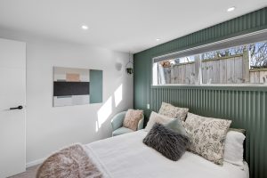 Sage Doors Optidoor California - Green Back Panel bedroom