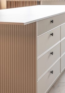 Sage Doors Opticoat drawer fronts kitchen Georgia Pennsylvania Macadamia Satin