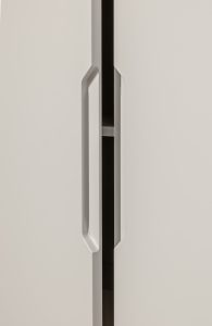 Sage Doors Opticoat inset handle with variations on Opticoat Texas 22mm Milk Satin