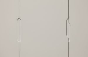 Sage Doors Opticoat inset handle with variations on Opticoat Texas 22mm Milk Satin