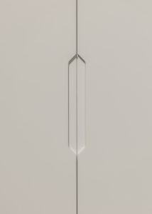 Sage Doors Opticoat inset handle with variations on Opticoat Texas 22mm Milk Satin