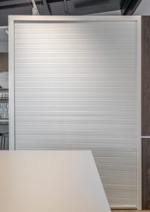 Sage Doors laundry roller door Opticoat Vanilla Cupcake, Feather White, Timbalook Rangitoto