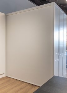 Sage Doors study nook roller door Acrymatte Coconut